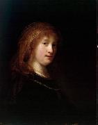 Rembrandt Peale Portrait of Saskia van Uylenburg oil on canvas